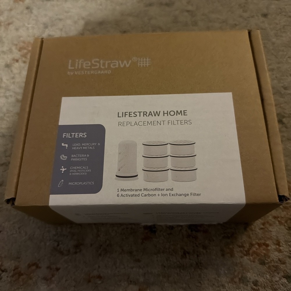 LifeStraw Home Water Filter Replacement Pack 1-Year Supply 1 Micro, 5 Carbon Ion